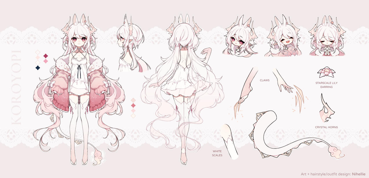 Outfit design + character sheet